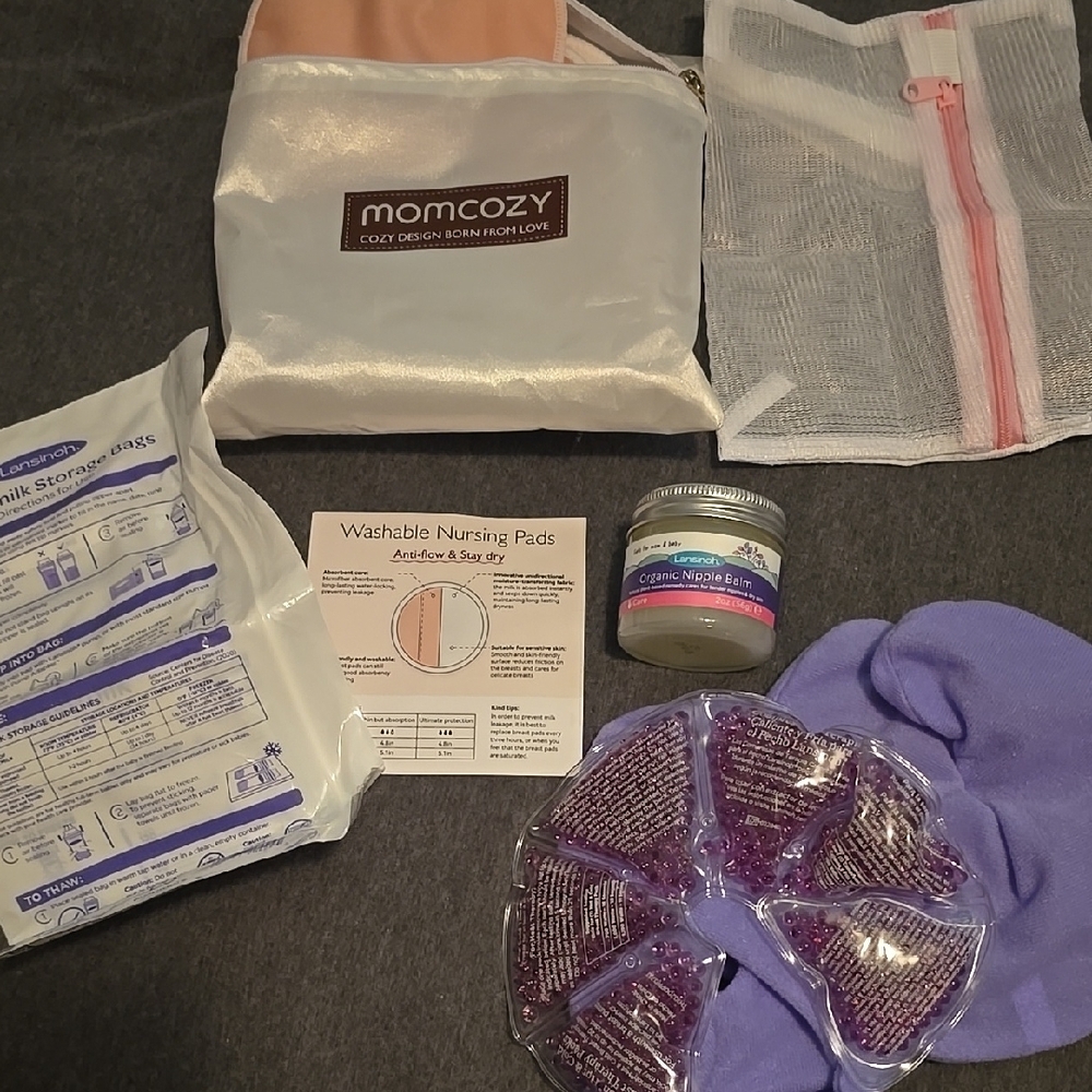 Momcozy  And Lansinoh Nursing Essentials Set